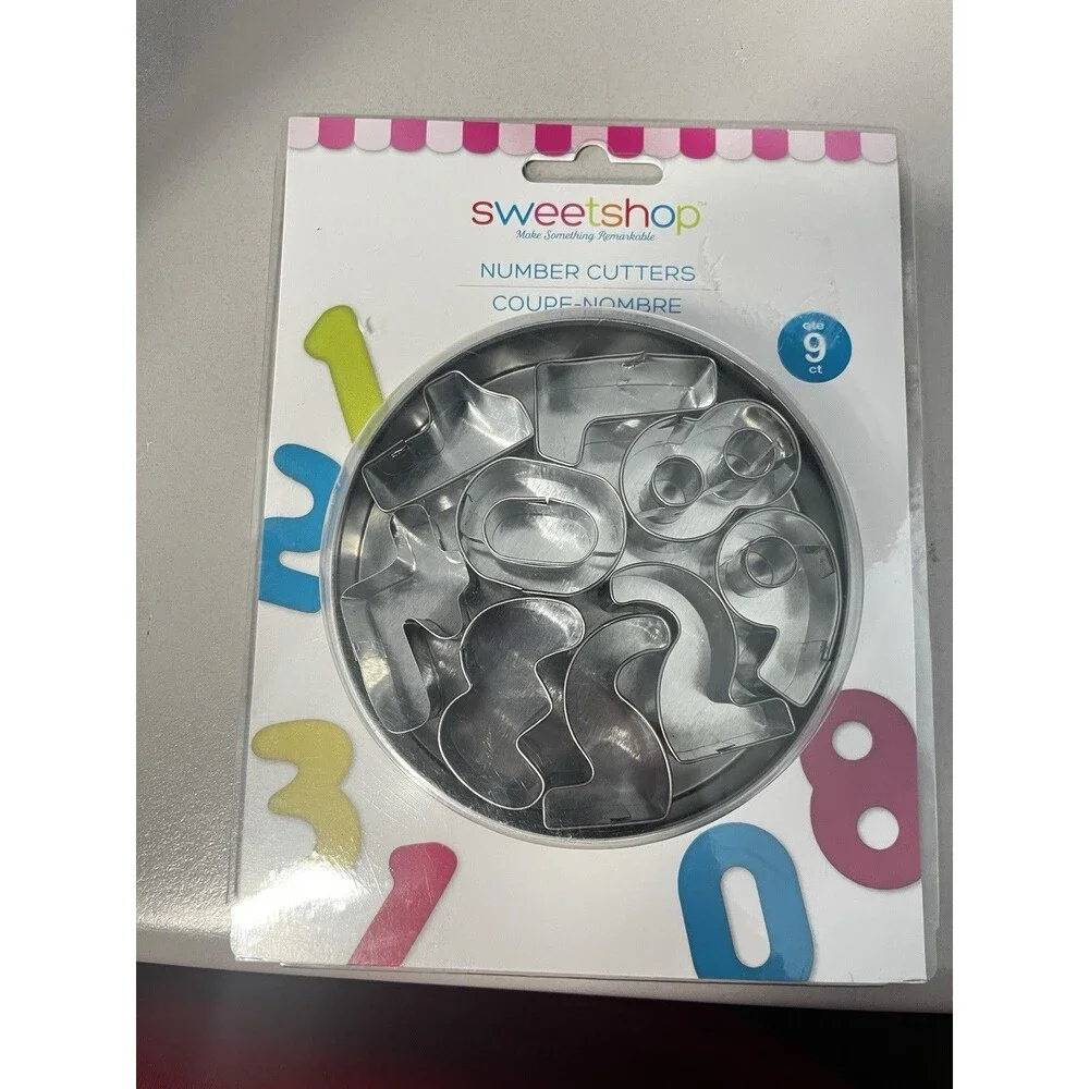 Sweetshop Number Cookie Cutters  Decorating New Year Birthday Anniversary Party